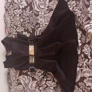 Wet Seal black dress with golden belt